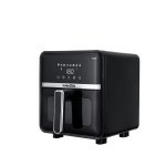 Friteuza cu aer cald - Airfryer nobeLTek NAF1400B, 1400 W, display LCD, capacitate 5 L, timer, 8 programe predefinite, temperatura reglabila 80-200 grade, cos cu maner, Negru - imagine 2