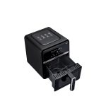 Friteuza cu aer cald - Airfryer nobeLTek NAF1400B, 1400 W, display LCD, capacitate 5 L, timer, 8 programe predefinite, temperatura reglabila 80-200 grade, cos cu maner, Negru - imagine 4