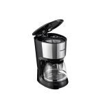 Cafetiera nobeLTek NCM75B, 750 W, 1.25 l capacitate, filtru permanent, anti-picurare, functie pastrare cald 40 min, zgomot redus, Negru - imagine 2