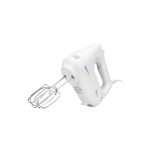 Mixer de mana nobeLTek NHM20W, 200 W, functie Turbo, 6 viteze, accesoriu tel, carlige aluat, Alb - imagine 2