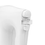 Mixer de mana nobeLTek NHM20W, 200 W, functie Turbo, 6 viteze, accesoriu tel, carlige aluat, Alb - imagine 3